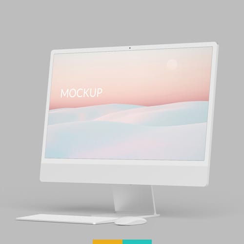 موکاپ صفحه مانیتور