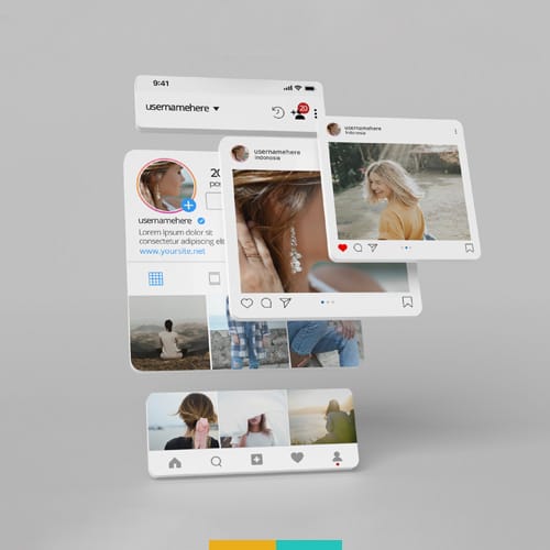 موکاپ پست اینستاگرام