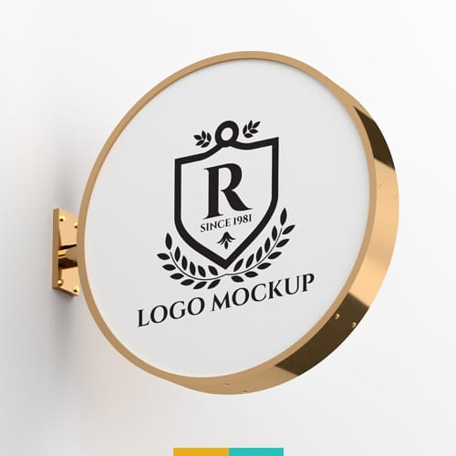 موکاپ تابلو دایره