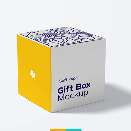 موکاپ جعبه مربعی