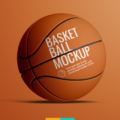 موکاپ توپ بسکتبال