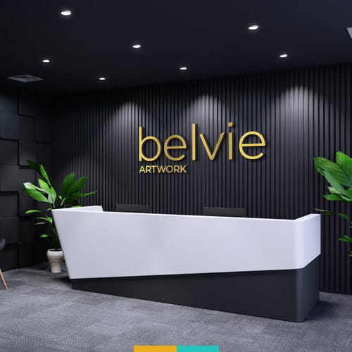 موکاپ دیوار شرکت