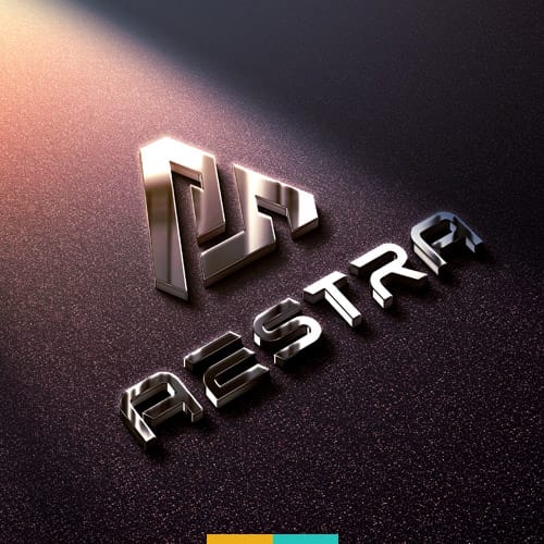 موکاپ سه بعدی لوگو