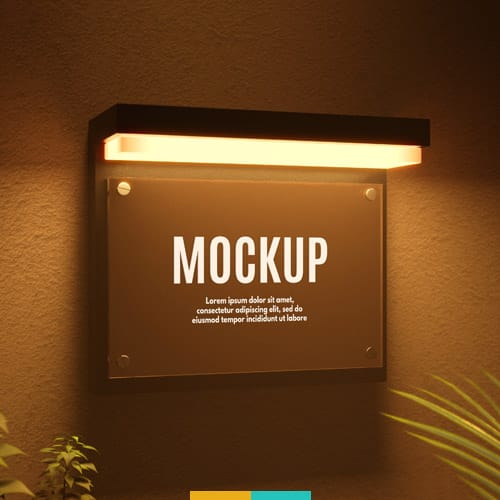 موکاپ تابلو نشانه