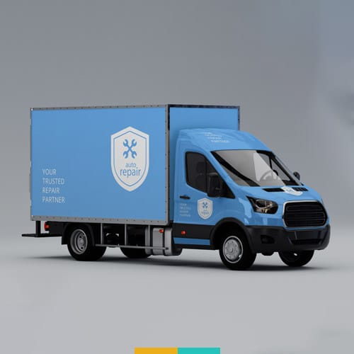 موکاپ ماشین حمل بار