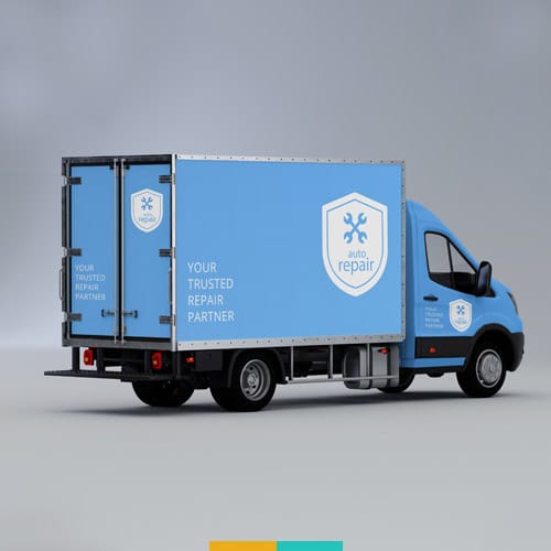 موکاپ ماشین حمل بار