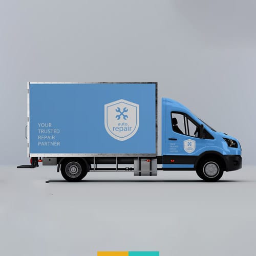 موکاپ ماشین حمل بار