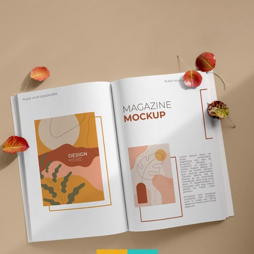 موکاپ مجله تبلیغاتی