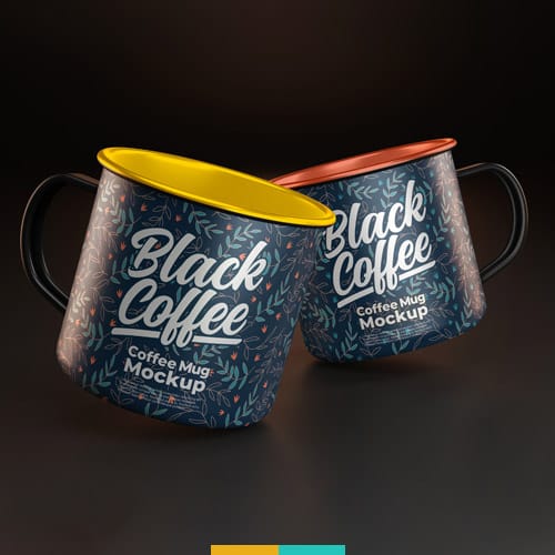 موکاپ ماگ دوتایی