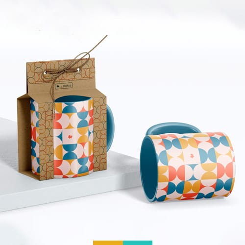 موکاپ ماگ و جعبه