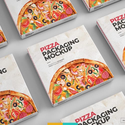 موکاپ جعبه پیتزا