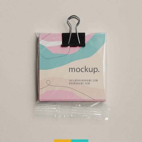 موکاپ بسته برگه یادداشت