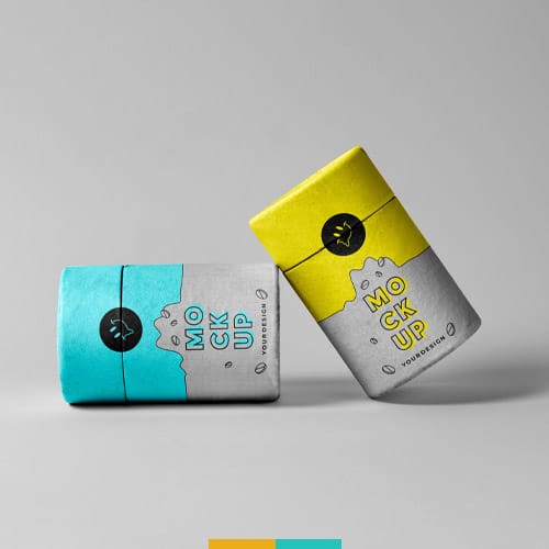 موکاپ قوطی استوانه