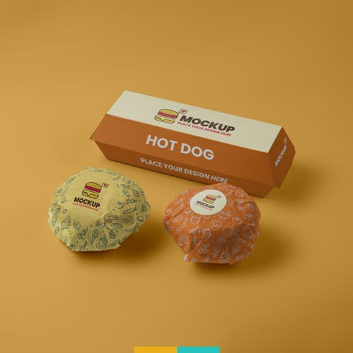 موکاپ بسته بندی ساندویچ