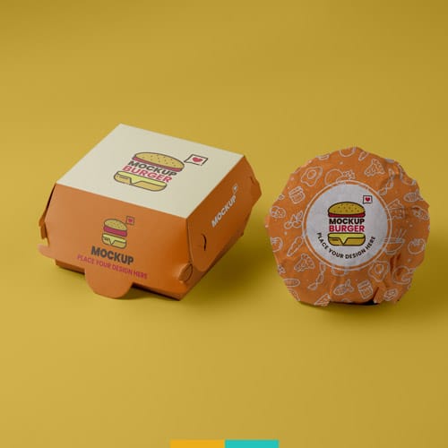 موکاپ بسته بندی ساندویچ