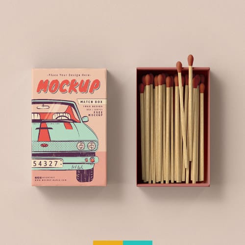 موکاپ جعبه کبریت