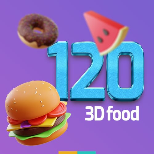 120 فایل خوراکی (سه بعدی)