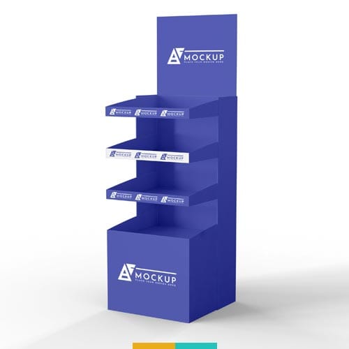 موکاپ استند محصول استودیو مهدی ثمن گویی