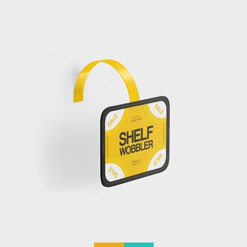 موکاپ برچسب قیمت فروشگاه استودیو مهدی ثمن گویی