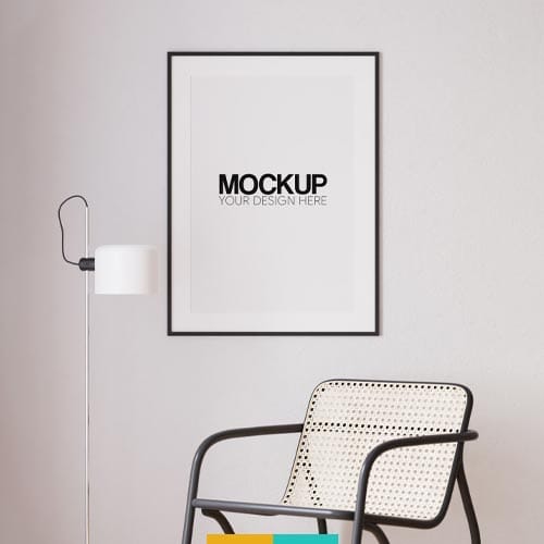 موکاپ قاب عکس بزرگ استودیو مهدی ثمن گویی