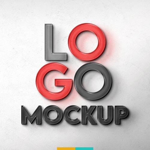 موکاپ 3D لوگو استودیو مهدی ثمن گویی