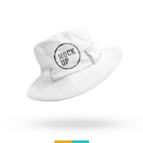 موکاپ کلاه سفید استودیو مهدی ثمن گویی