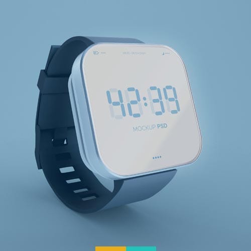 موکاپ ساعت هوشمند استودیو مهدی ثمن گویی