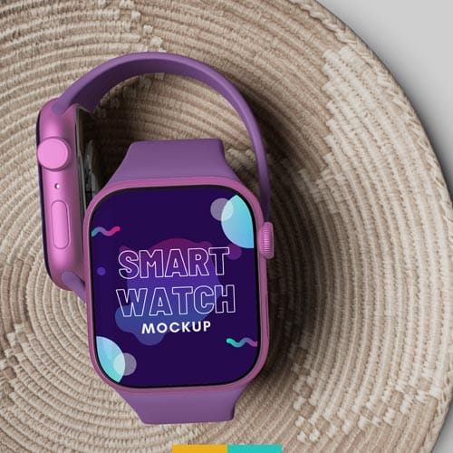 موکاپ ساعت هوشمند استودیو مهدی ثمن گویی