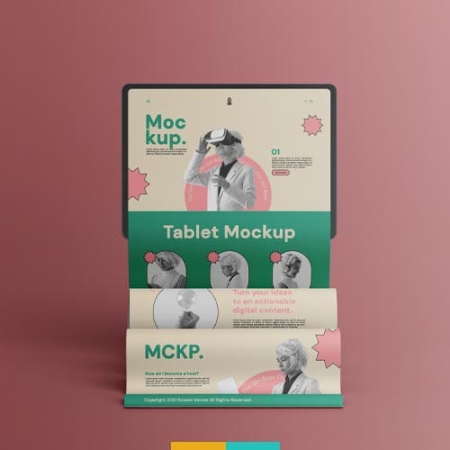 موکاپ یوآی وبسایت استودیو مهدی ثمن گویی