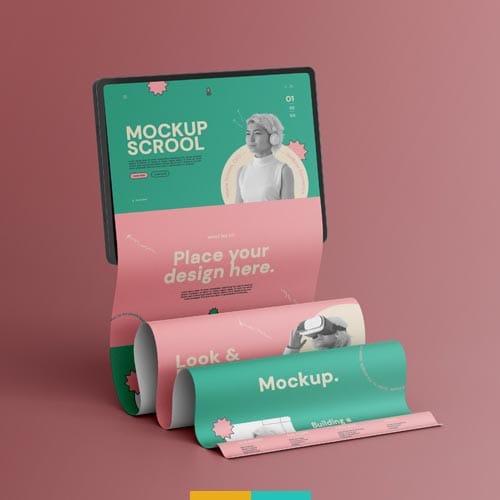 موکاپ یوآی وبسایت استودیو مهدی ثمن گویی