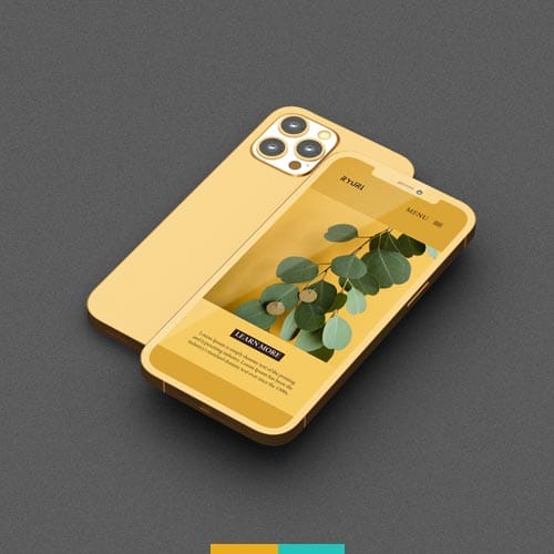 موکاپ موبایل گلد استودیو مهدی ثمن گویی