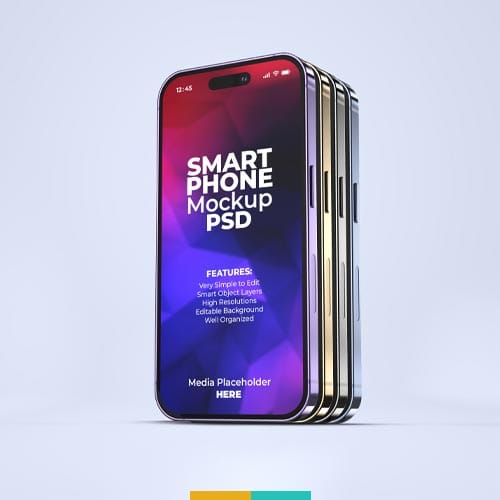 موکاپ آیفون 14 استودیو مهدی ثمن گویی