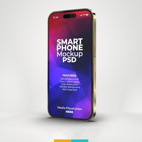 موکاپ آیفون 14 استودیو مهدی ثمن گویی