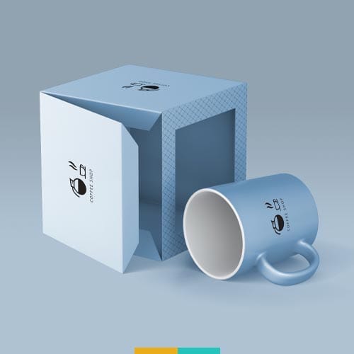 موکاپ ماگ و جعبه استودیو مهدی ثمن گویی