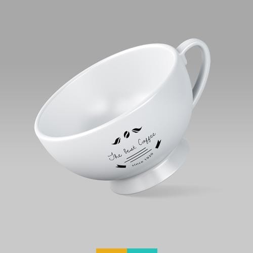 موکاپ فنجان استودیو مهدی ثمن گویی