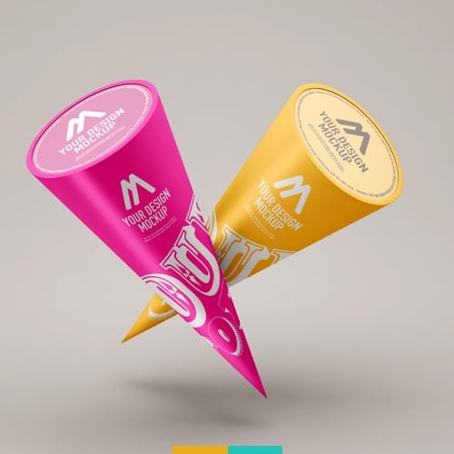 موکاپ بسته بندی بستنی استودیو مهدی ثمن گویی