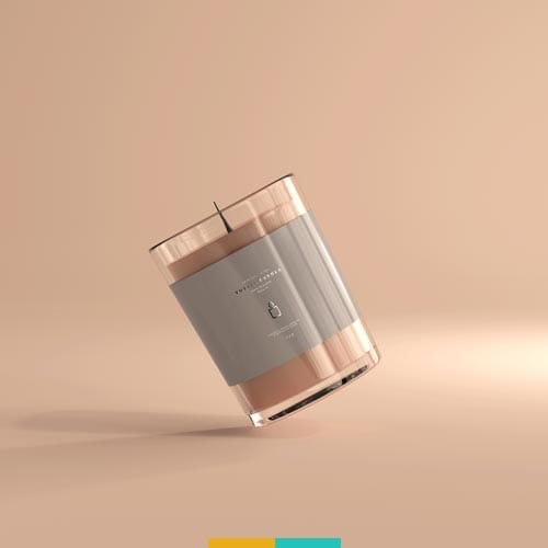 موکاپ ظرف شمع استودیو مهدی ثمن گویی