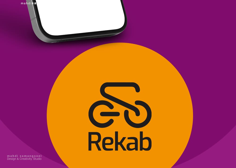 طراحی لوگو رکاب بیزینس کوچ استودیو مهدی ثمن گویی