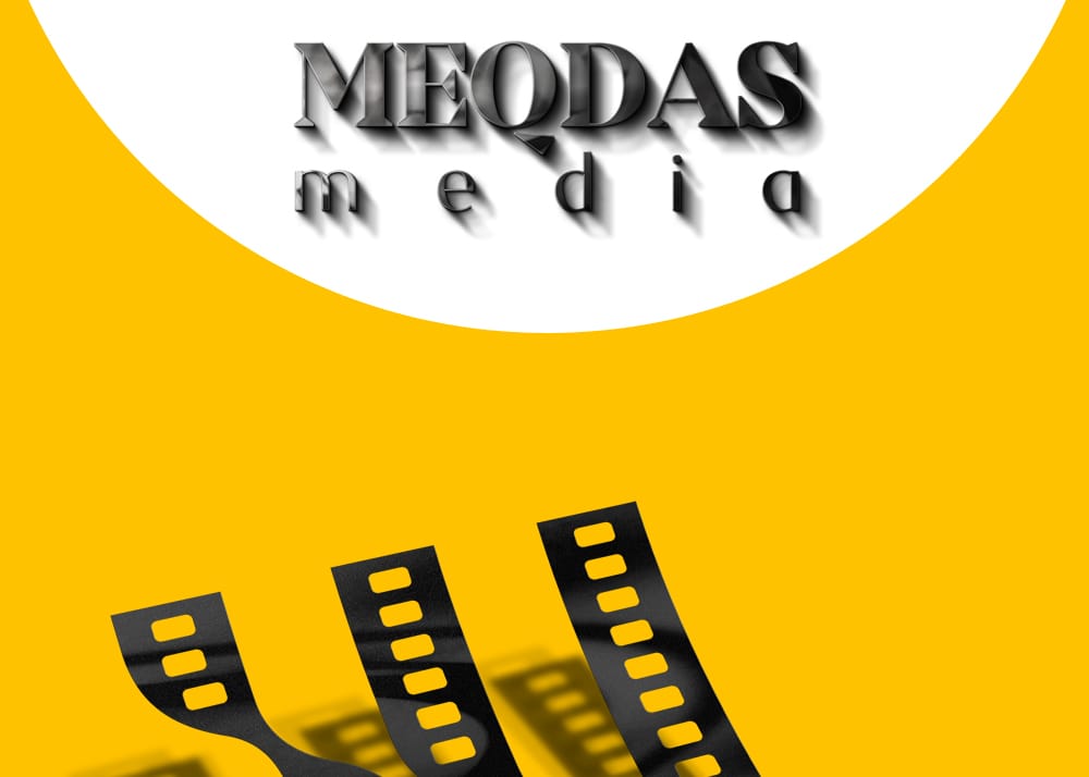 طراحی لوگو meqdas media پلتفرم آنلاین فیلم و سریال استودیو مهدی ثمن گویی