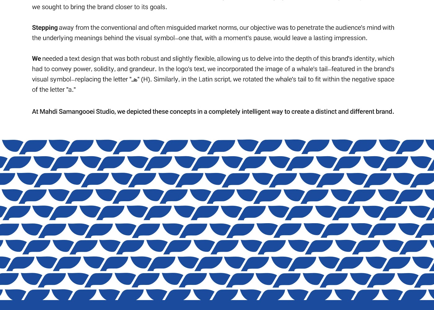 طراحی لوگو نهنگ استودیو مهدی ثمن گویی