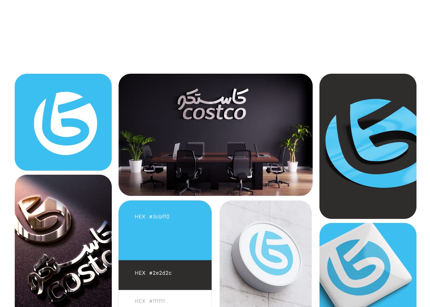 پرزنت طراحی لوگو کاستکو استودیو مهدی ثمن گویی