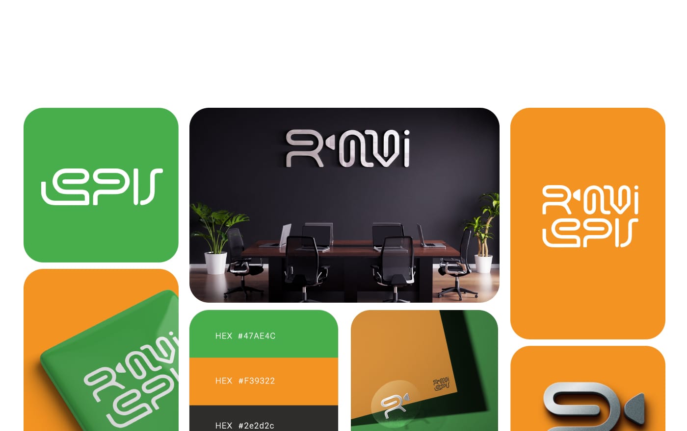 طراحی لوگو راوی رسانه استودیو مهدی ثمن گویی